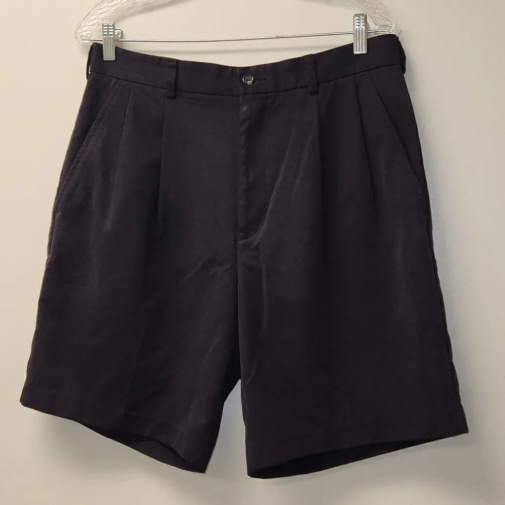 Izod Pleated Shorts 32